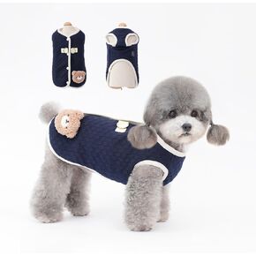 Quilted Dog Jacket - Warm and Stylish Varsity-Style Pet Coat for Small and Medium Dogs, Lightweight and Water-Resistant, Perfect for Fall and Winter, Easy to Wear and Machine Washable