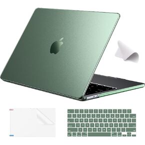 EooCoo Case Compatible with MacBook Air 13.6 inch M4 2025 2024-2022 M3 M2 A3240 A3113 A2681, Plastic Hard Shell Case + Keyboard Cover + Polishing Cloth + Screen Protector, Crystal Clear
