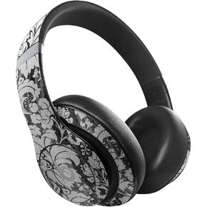 MightySkins Glossy Glitter Skin Compatible with Beats Studio Pro - Floral Retro | Protective, Durable High-Gloss Glitter Finish | Easy to Apply