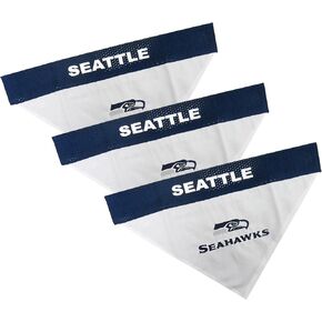 Pets First NFL Chicago Bears Reversible Bandana Size XX-Large for Dogs & Cats. 2 Sided Sports Bandana, Premium Embroidery Team Logo, Many NFL Teams Available