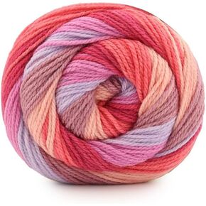 Caron Cinnamon Swirl Cakes Yarn, Hibiscus