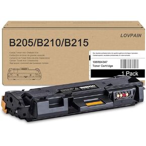 B205/B210/B215 Black Toner Cartridge (1-Pack) - Compatible 106R04347 Black Toner Cartridge Replacement for Xerox B215 B205 B210 Printer