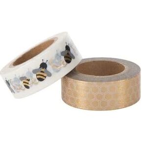 Bumblebee and Honeycomb Washi Tape Set - 2 Spools