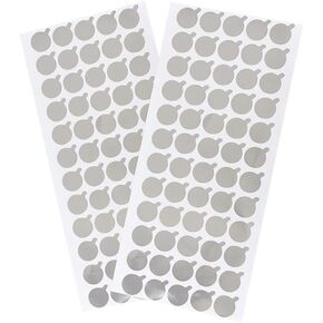 GSHLLO 6 Sheets Aluminum Foil Sealing Stickers Cosmetic Bottle Sealing Tape Toothpaste Tube Sealer Round Sealing Label Paster for Makeup Storage Container 19 mm 300 Pcs