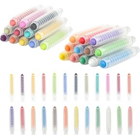 Luckyrain Crayons القابلة للغسل للأطفال ، 12 لونًا تلوينًا قابلاً للغسل ، والملون غير سامة للطفل ، ولوازم التلوين ، وهدية للبنين والبنات إلى المدرسة