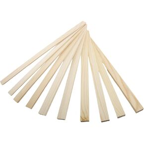TAODAN 10PCS Pottery Clay Stick Guide Strip Set 5 Sizes of Wooden Rolling Pins Clay Plate Rollers Pottery Tool Clay Tool Clayboard Tool for Handicrafts