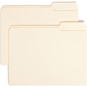 Smead File Folder, 1/3-Cut Tab Right Position, Letter Size, Manila, 100 Per Box (10333)