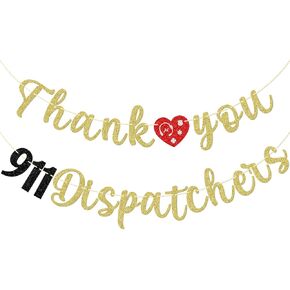 Thank You 911 Dispatchers Decorations, 911 Staff Appreciation Week Decorations, Telecommunitcations Week Banner, Public Safety Telecommunicatiors Week Decorations