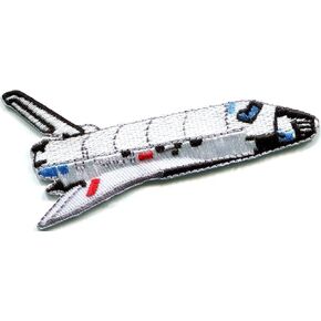 Space Shuttle Spacecraft Aircraft Rocket Outer UFO Embroidered Applique Iron-on Patch S-690