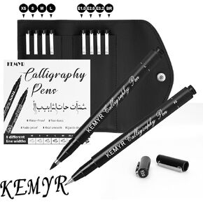 Micro Fine liner Drawing Art Pens Calligraphy Pens: 22 Size Art supplies Waterproof Archival Black Ink Markers For Artists,Use for Professional Watercolor,Sketching,Anime,Manga,Zentangle