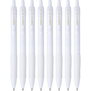 PILOT, G2 Edge White Premium Gel Roller Pens, Sensory Writing Experience, 8ct box, Fine Point 0.7 mm