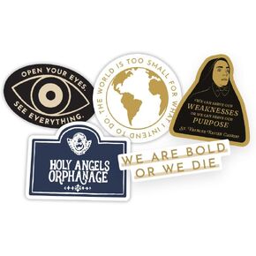 ANGEL STUDIOS | Cabrini Stickers | St Frances Xavier Cabrini Inspiring Decals | 5pcs 3 Inch Vinyl Stickers | Catholic Christian Religious Sticker Set