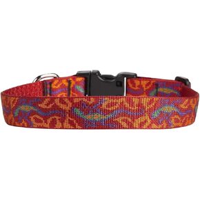 LupinePet Originals 1" Go Go Gecko 16-28" Adjustable Collar for Large Dogs