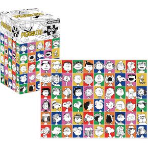 AQUARIUS Peanuts 75th Portraits 500pc Puzzle (500 Piece Jigsaw Puzzle) - Glare Free - Precision Fit - Officially Licensed Peanuts Merchandise & Collectibles - 14x19 Inches