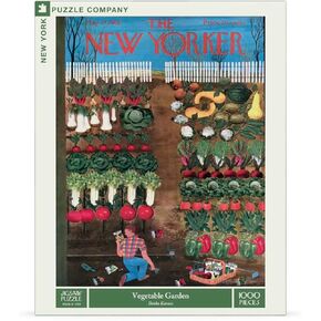 New York Puzzle Company - New Yorker Vegetable Garden - 1000 Piece Jigsaw Puzzle for Family Game Nights by Ilonka Karasz