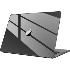Fintie Case for MacBook Pro 16 Inch A3403 A3186 A2991 A2780 A2485 (2024 2023 2022 2021), [Ultra-Transparent] Premium Slim Snap On Hard Shell Cover for MacBook Pro 16" M4/M3/M2/M1 Chip (Crystal Black)
