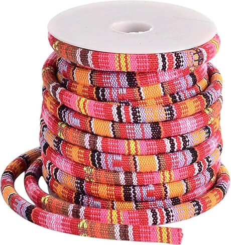10 Yards Navy Ethnic Cord Friendship Bracelets String Rope Blue Bohemia Tribal Braided Round Polyester Fabric Strings for Jewelry Making European Necklaces Bracelets Beading Diy Craft Supply in Saudi Arabia