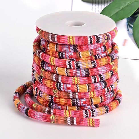 10 Yards Navy Ethnic Cord Friendship Bracelets String Rope Blue Bohemia Tribal Braided Round Polyester Fabric Strings for Jewelry Making European Necklaces Bracelets Beading Diy Craft Supply in Saudi Arabia
