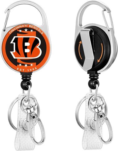 for Raiders Retractable Rugby Team Badge Clip and a Locking Scroll Clip, This Heavy-Duty Keychain Extender is Suitable for Office Workers in Saudi Arabia