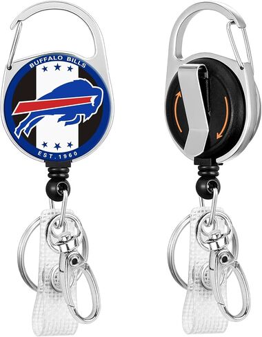 for Raiders Retractable Rugby Team Badge Clip and a Locking Scroll Clip, This Heavy-Duty Keychain Extender is Suitable for Office Workers in Saudi Arabia