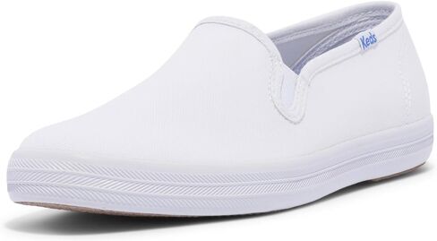 Keds Keds Champion Slip on, Sneaker Womens, White Leather, 7 Narrow in Kuwait