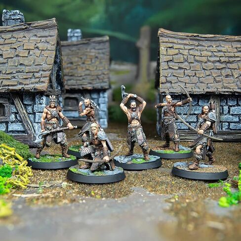 Modiphius The Elder Scrolls: Call to Arms - Bandit Pillagers Expansion - 6 Unpainted Resin Figures, Chapter 3, RPG, Includes Scenic Bases, 32MM Scale Figures, Tabletop Roleplaying Game in Kuwait