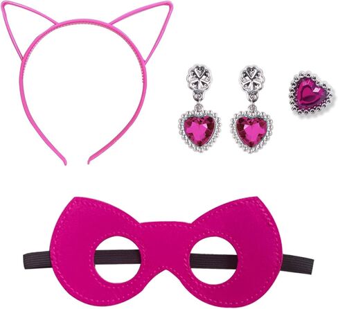 Girls Cute Kitties Sleeveless Dress with Long Cape Cat Dress Up Outfits for Party in Kuwait