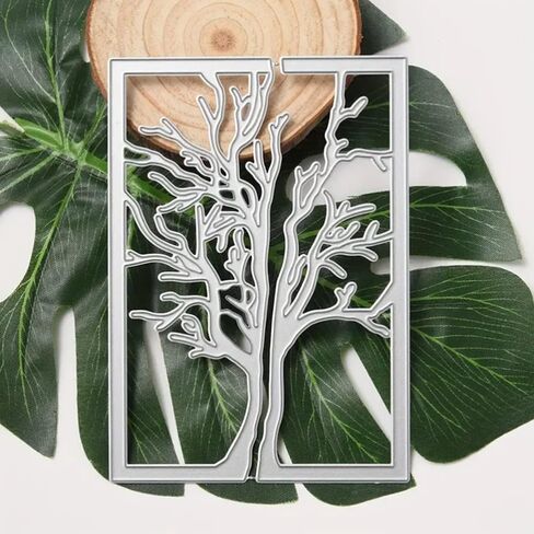 تقسيم إطار شجرة القالب المعادن ، تقسيم شجرة إطار القطع المعادن قطع الستنسل بطاقة ورقة الحرف DIY القالب القطع المعادن يموت الألبوم الألبوم. in Kuwait