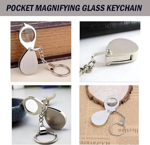 رونغون جيب صغير مكبرة الزجاج 10x المجوهرات Loupe Magnifier طي العدسة المكبرة حلقة المجوهر in Kuwait