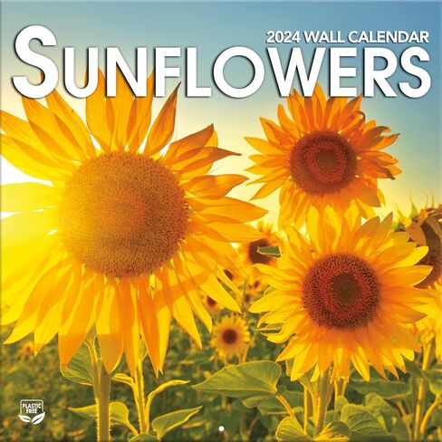 TURNER PHOTOGRAPHIC Sunflowers 12x12 Photo Wall Calendar (25998940054) in Saudi Arabia
