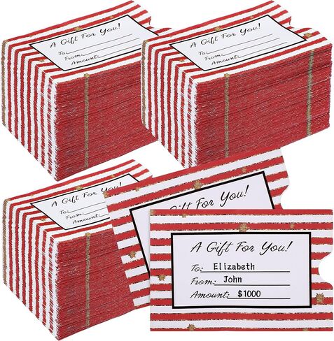 Eaasty 500 Pcs Gift Card Sleeves Christmas Card Envelopes Sleeves Holder Protector for Business, 2.36 x 3.54 inch(Fresh) in Kuwait