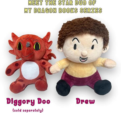 كتب Dragon My Dragon Diggory Doo Dragon Plush رائعتين محشوة in Kuwait
