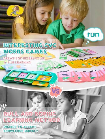بطاقات Flash Talking للأطفال الصغار 2-8: ألعاب التعلم والتهجئة الأبجدية مع 224 كلمة رؤية - ألعاب Montessori الحسية للأولاد والبنات في مرحلة ما قبل المدرسة ، ألعاب علاج الكلام للأطفال المصابين بالتوحد ، هدية مثالية in Kuwait