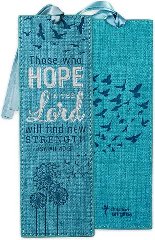 Christian Art Gifts Premium Faux Leather Bookmark for Women: Strength & Dignity Inspirational Bible Verse, Purple in Saudi Arabia