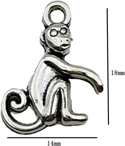 Antiqued Silver Alloy Charms Pendants Vintage Pendants for Bracelet Jewelry Making DIY Craft Supplies in Kuwait