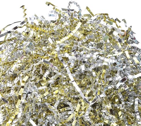 1LB Metallic Purple Blue Crinkle Cut Paper Shredded Filler, Easter Grass Raffia Tissue, Shred Paper Strands, Craft Bedding Gift Box Basket Packaging Cushion, for Christmas Wedding Brithday in Saudi Arabia