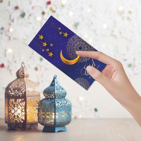 Eid Mubarak Money Occants & Ramadan Hift Card Moversials 24 Pack - Mash Marks for Kids and Family والاحتفالات - صندوق هدايا Premium Eid Mubarak in Saudi Arabia
