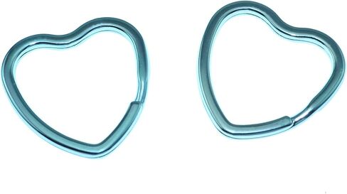 15PCS Pink Heart Shape Key Ring Colorful Split Ring Ring Leather Craft for Key Chains Connectors Jewelry Making in Saudi Arabia