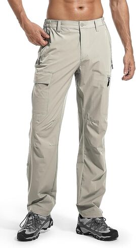 Wespornow Men's-Haking-Pants خفيفة الوزن مقاومة للماء السراويل الجافة في الهواء الطلق لصيد الأسماك التخييم in Kuwait