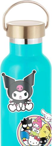 Hallmark Hello Kitty Pack من 3 ملصقات لزجاجات المياه ، والمخططين ، والدفاتر الملاحظات ، والجدار (Hello Kitty و Friends ، و Keroppi ، و Kuromi شارات للأطفال ، والمراهقين ، والبالغين) in Saudi Arabia