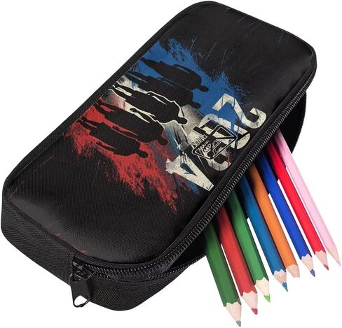 Kawaii Watercolor Dolphin Pen Pencil Case with Zipper,Aesthetic Pink Pencil Pouch Bag Aesthetic School Supplies Organizer for Girls,Boys in Saudi Arabia