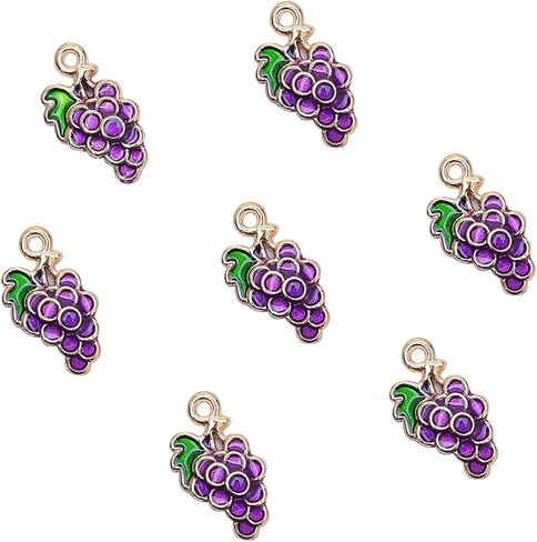 Liqunsweet 100 PCS Banana Lightgold Charms Metal Metal Sloy Monamel Dangle Charms لصنع المجوهرات - 15x11mmmm in Kuwait
