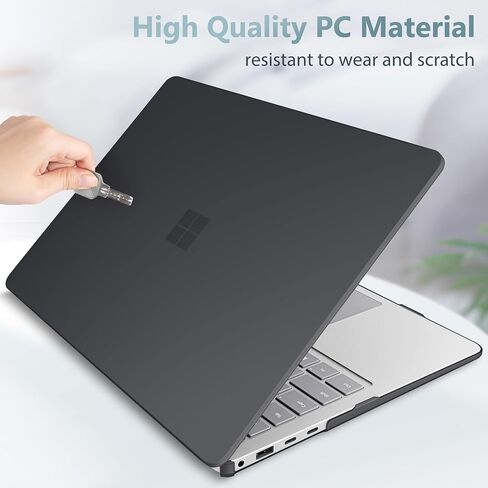 Case for Microsoft Surface Laptop 13.8 inch, 2024 Windows 11 Copilot+ PC, 7th Edition Touchscreen Display, Plastic Hard Shell Case with Keyboard Cover & Screen Protector, Sparkly Pink in Saudi Arabia