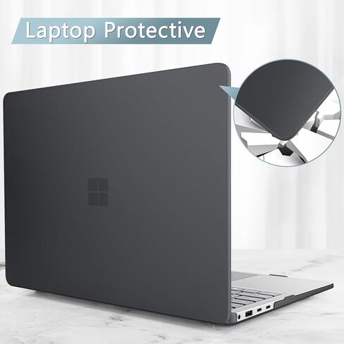 Case for Microsoft Surface Laptop 13.8 inch, 2024 Windows 11 Copilot+ PC, 7th Edition Touchscreen Display, Plastic Hard Shell Case with Keyboard Cover & Screen Protector, Sparkly Pink in Saudi Arabia