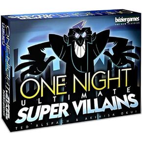 Bezier Games One Night Ultimate Super Villains, Family Friendly Party Game, Fun Game for Kids & Adults, Engaging Social Deduction, Fast-Paced Gameplay, Hidden Roles & Bluffing