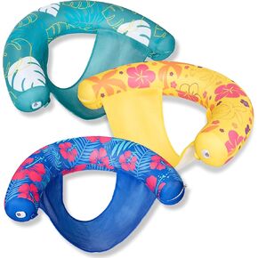 Sloosh Pool Floats كرسي المعكرونة ، 3 عبوات قابلة للنفخ المعكرونة المعكرونة ، لحفل السباحة العائمة كرسي عائم للبالغين شاطئ المياه الصيفية البالغة
