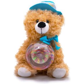 Cuddle Barn - Birthday Buddy Benson | Animated Stuffed Animal Teddy Bear Plush Toy Lights Up and Bops to Happy Birthday, 13"