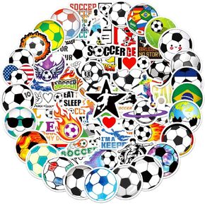 200 PCS Soccer Stickers Bulk Sport Stickers for Water Bottle Goodie Bags Luggage Soccer Accessories Football Team Party Favors Gifts Decor for Kids Teens Adults