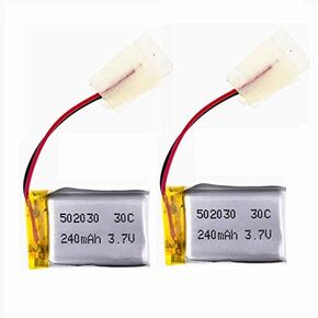 CBB 3.7V 240mAh Lipo Battery for Syma S107 S108 S109 S026 6020 RC Helicopter Airplane Syma S107 Battery 2 Pack 502030