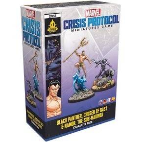 Atomic Mass Games Marvel: Crisis Protocol Black Panther, Chosen of Bast & Namor, The Sub-Mariner Character Pack - Tabletop Superhero Game, Ages 14+, 2 Players, 90 Min Playtime